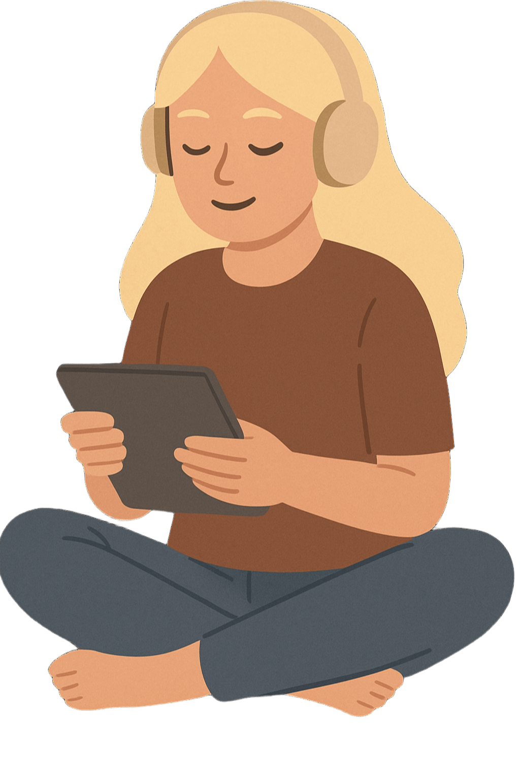 imagine d'une femme qui écoute de la musique